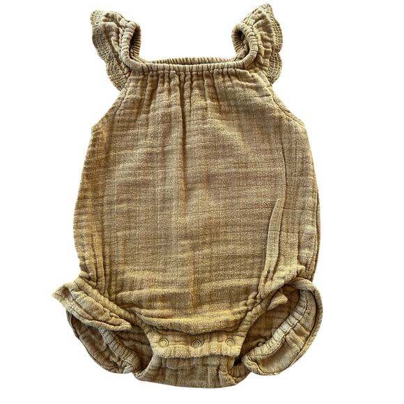 Jamie Kay Other - Jamie Kay Baby Muslin Romper Size 3–6 Months Mustard